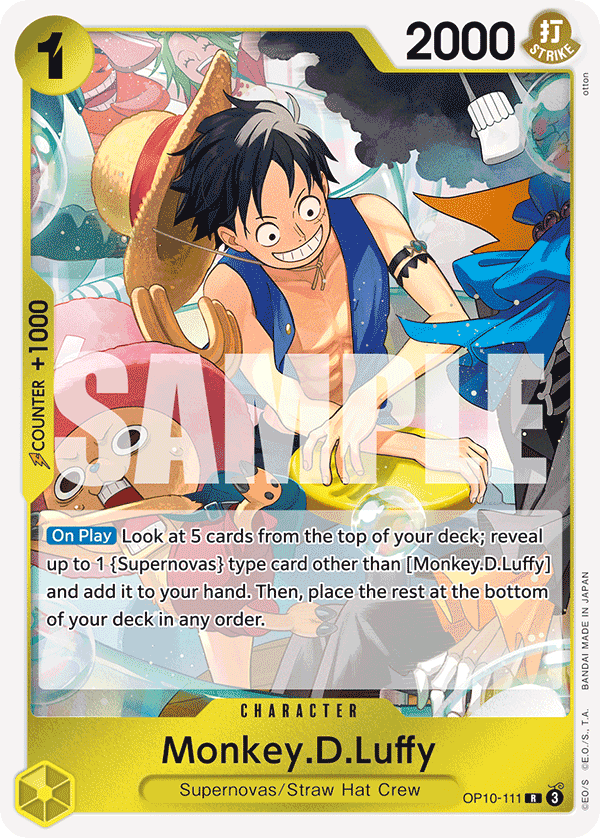 Monkey.D.Luffy — Royal Blood #OP10-111, PSA 10