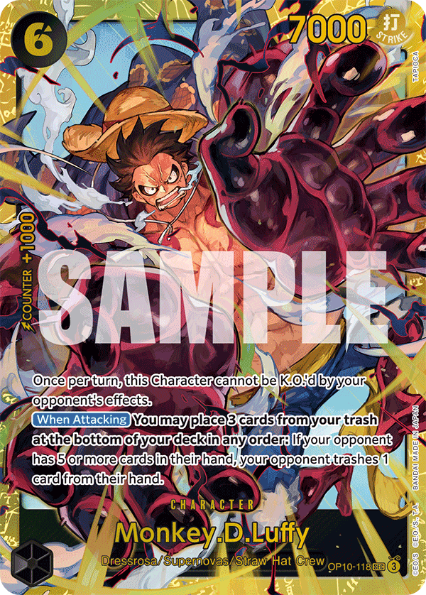 Monkey.D.Luffy — Royal Blood #OP10-118, raw, NM