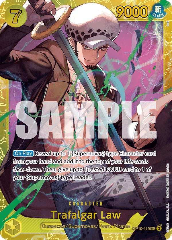 Trafalgar Law — One Piece Royal Blood #OP10-119, CGC 10