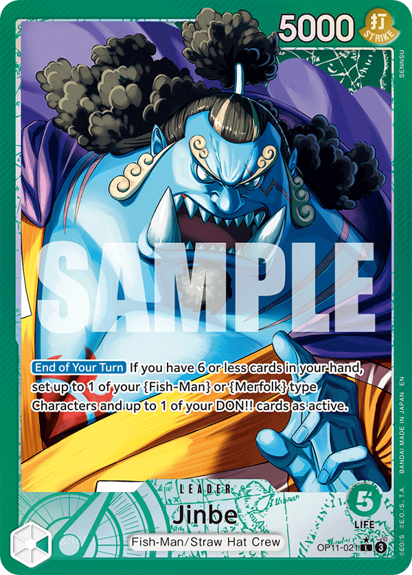 Jinbe — Fist of Divine Speed #OP11-021, PSA 10