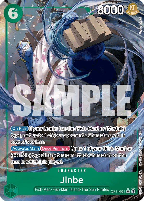 Jinbe — Fist of Divine Speed #OP11-031, raw, NM