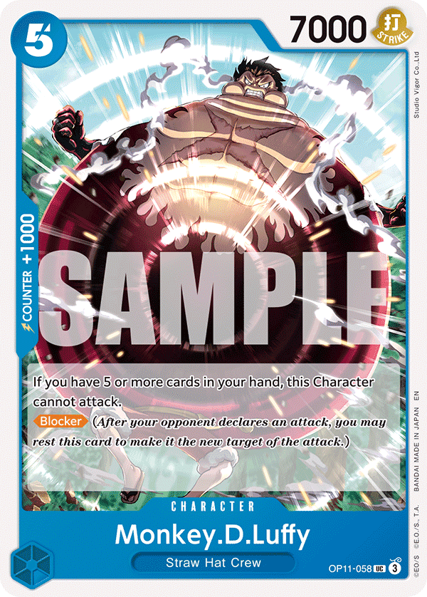Monkey.D.Luffy — Fist of Divine Speed #OP11-058, PSA 10