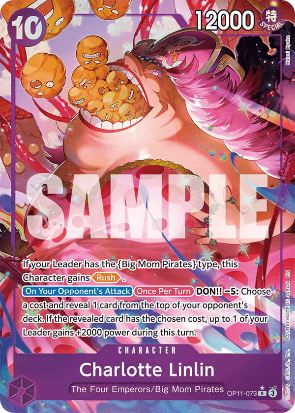 Charlotte Linlin — Fist of Divine Speed #OP11-073, raw, NM