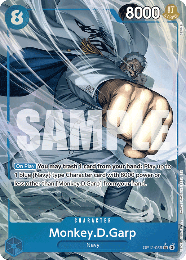 Monkey.D.Garp — Legacy of the Master #OP12-056, raw, NM