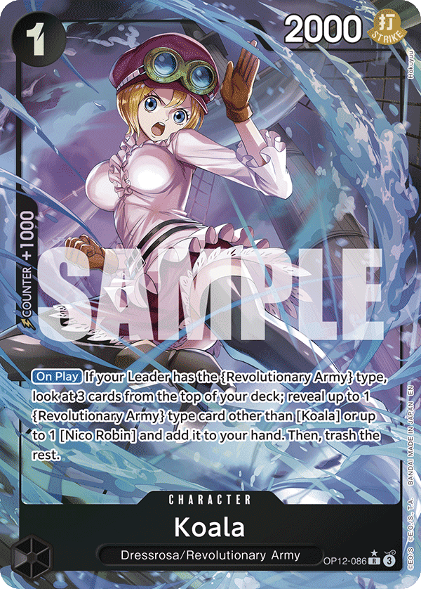 Koala — One Piece Legacy of the Master #OP12-086, PSA 10