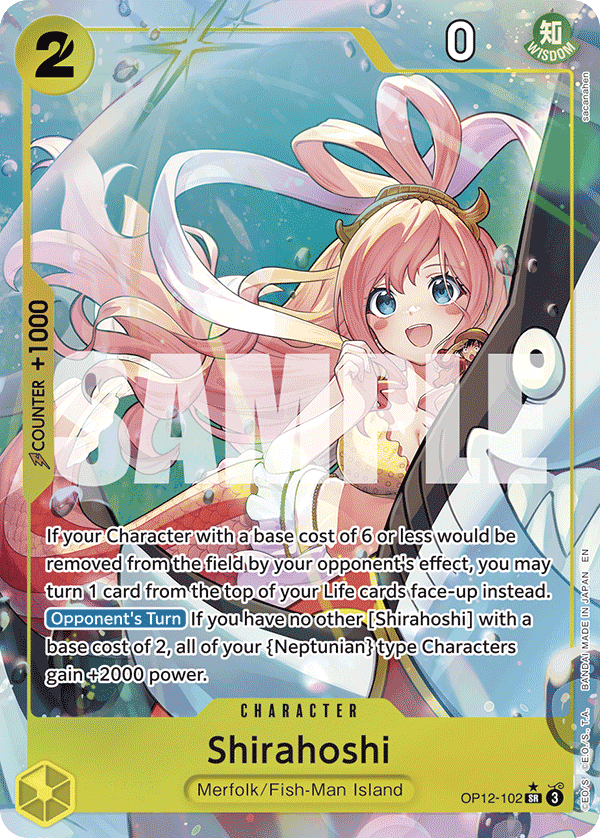 Shirahoshi — One Piece Legacy of the Master #OP12-102, BGS 10