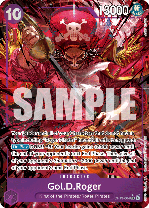 Gol.D.Roger — Carrying on His Will #OP13-064, raw, NM