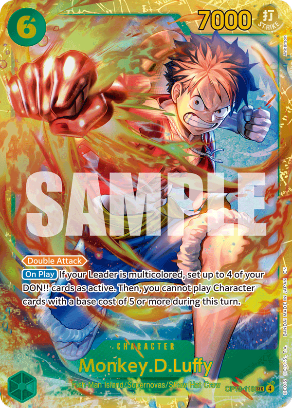 Monkey.D.Luffy — Carrying on His Will #OP13-118, raw, NM