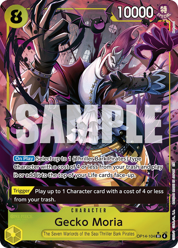 Gecko Moria — Azure Sea's Seven #OP14-104, CGC 10
