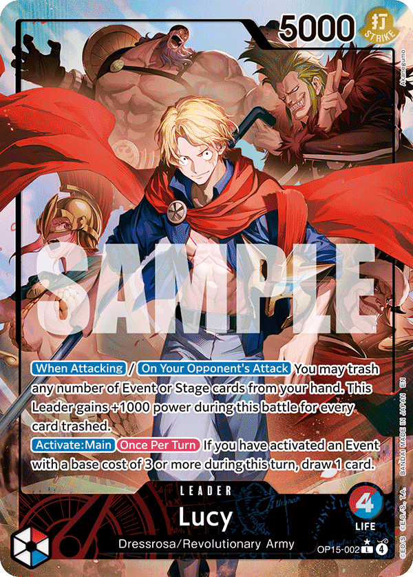 Lucy — One Piece Adventure on Kami's Island #OP15-002, raw, NM