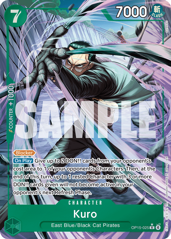 Kuro — Adventure on Kami's Island #OP15-025, raw, NM