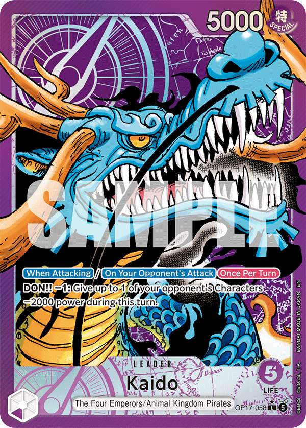 Kaido — World's Strongest Warriors #OP17-058, raw, NM