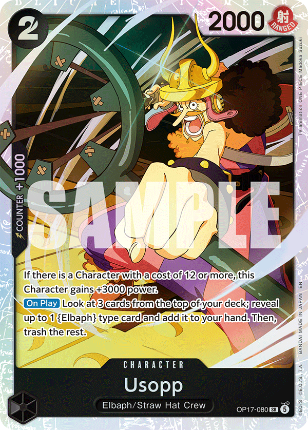 Usopp — World's Strongest Warriors #OP17-080, raw, NM