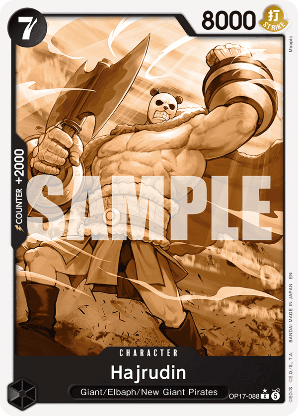Hajrudin — World's Strongest Warriors #OP17-088, raw, NM