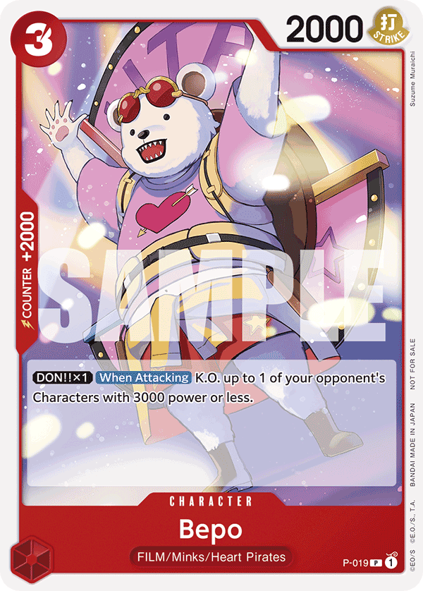 Bepo — Promo #P-019, raw, NM