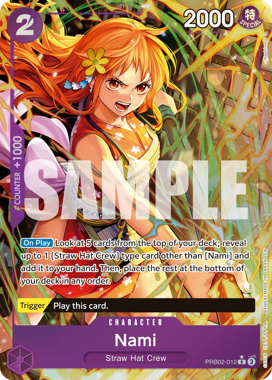 Nami — Promo #PRB02-012, raw, NM