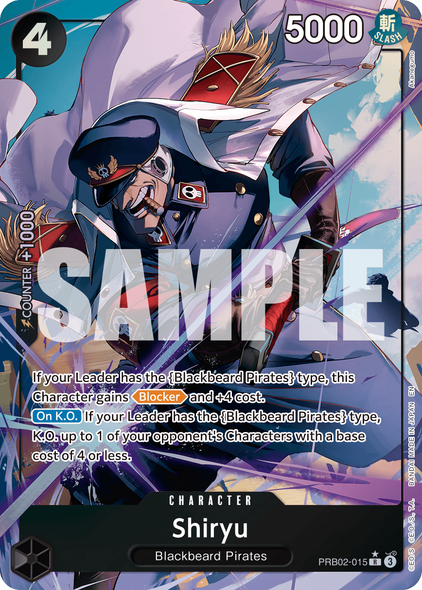 Shiryu — Premium Booster 2 #PRB02-015, raw, NM