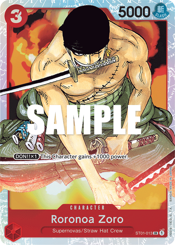 Roronoa Zoro — Starter Deck 1: Straw Hat Crew #ST01-013, CGC 10