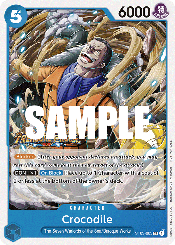 Crocodile — Starter Deck 3: The Seven Warlords of the Sea #ST03-003, raw, NM