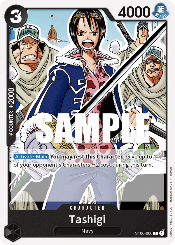 Tashigi — Starter Deck 6: Absolute Justice #ST06-006, CGC 10