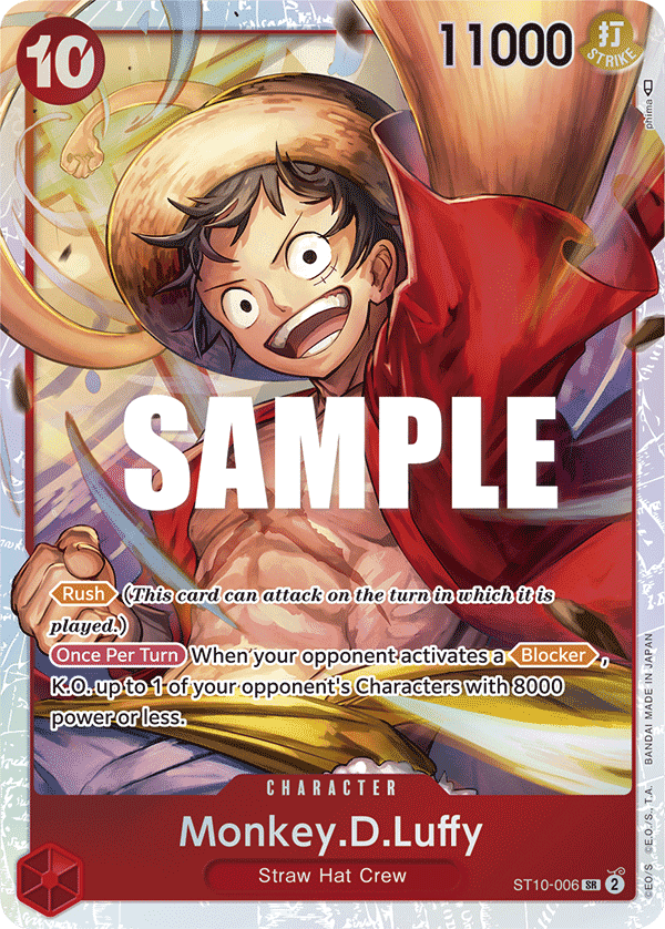 Monkey.D.Luffy — Ultra Deck: The Three Captains #ST10-006, raw, NM