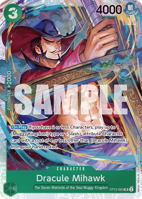 Dracule Mihawk — Starter Deck 12 #ST12-003, PSA 10