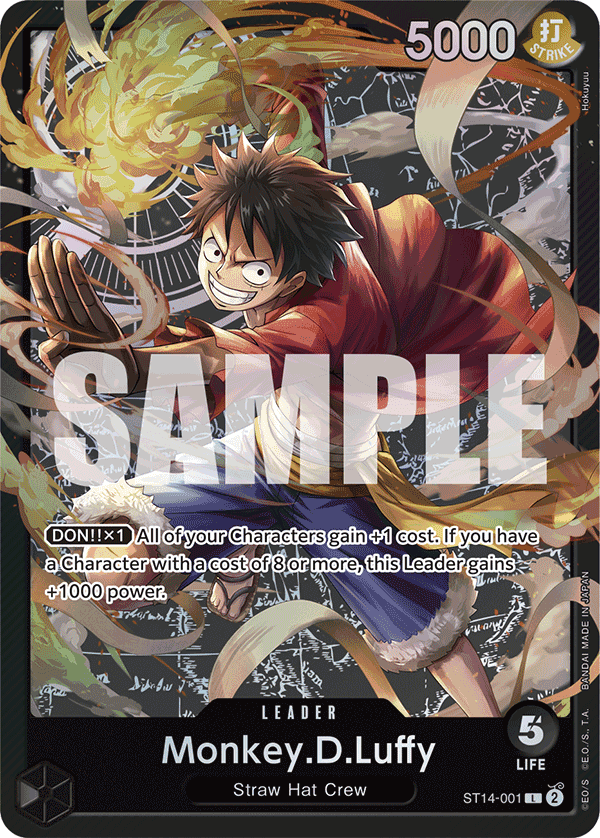 Monkey.D.Luffy — Starter Deck 14: 3D2Y #ST14-001, raw, NM