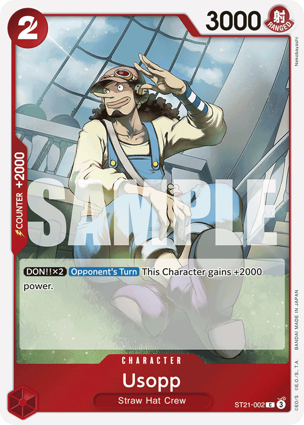 Usopp — One Piece Starter Deck 21: Gear5 #ST21-002, CGC 10