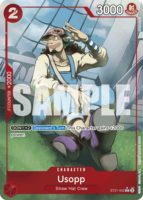 Usopp — One Piece Starter Deck 21: Gear5 #ST21-002, raw, NM