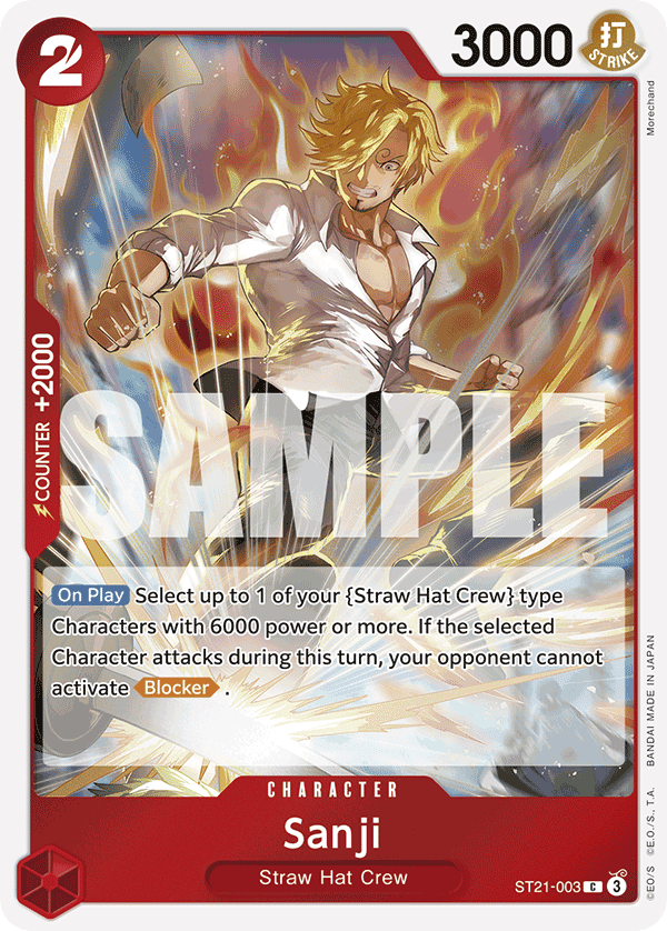 Sanji — Starter Deck 21: Gear5 #ST21-003, CGC 10