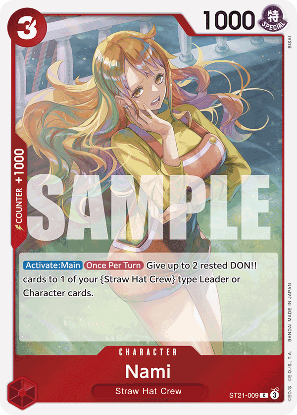 Nami — One Piece Starter Deck 21: Gear5 #ST21-009, CGC 10