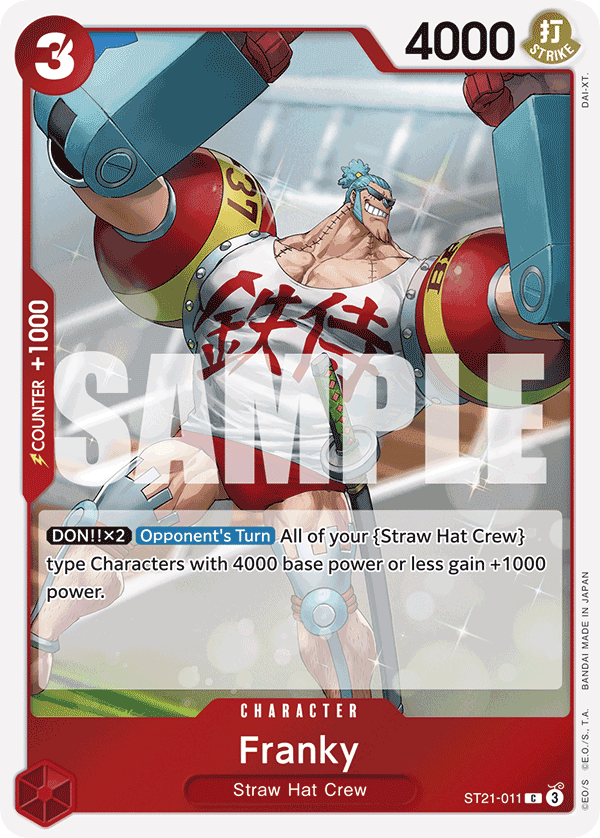 Franky — One Piece Starter Deck 21: Gear5 #ST21-011, CGC 10