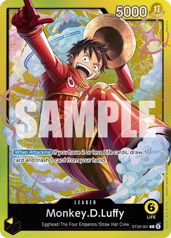 Monkey.D.Luffy — One Piece Starter Deck 29: Egghead #ST29-001, PSA 10