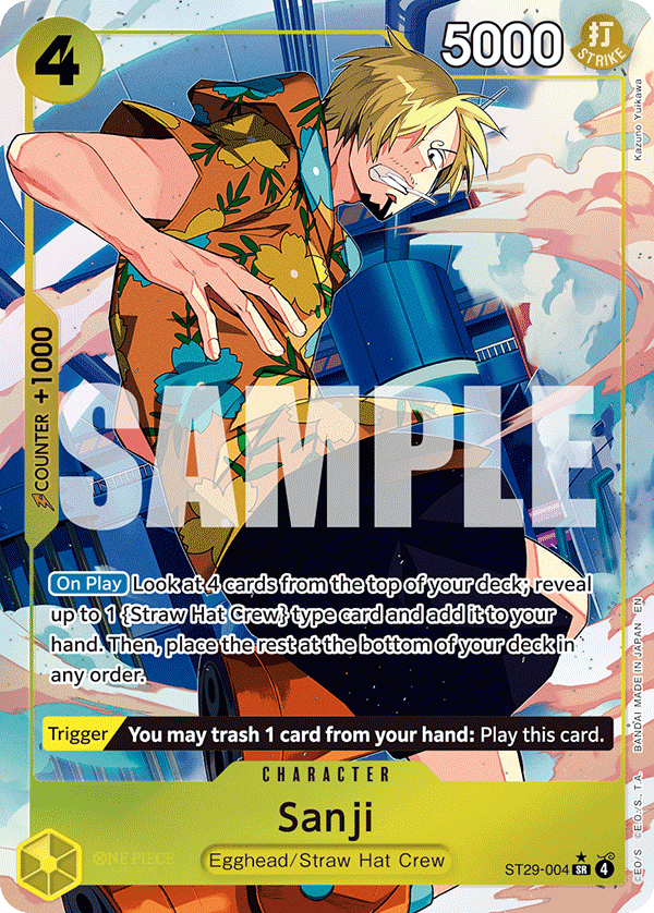 Sanji — Starter Deck 29: Egghead #ST29-004, raw, NM