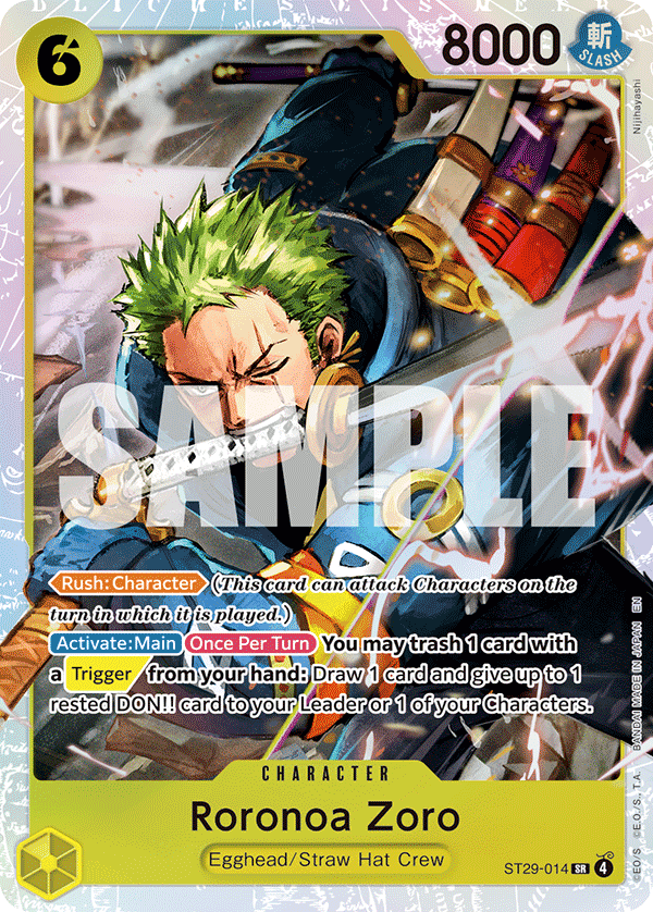 Roronoa Zoro — Starter Deck 29: Egghead #ST29-014, CGC 10