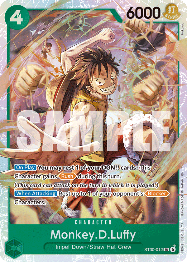 Monkey.D.Luffy — One Piece Starter Deck Ex 30: Luffy & Ace #ST30-012, PSA 10