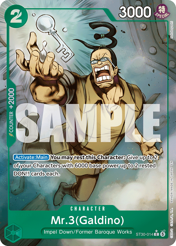 Mr.3 — One Piece Starter Deck Ex 30: Luffy & Ace #ST30-014, raw, NM