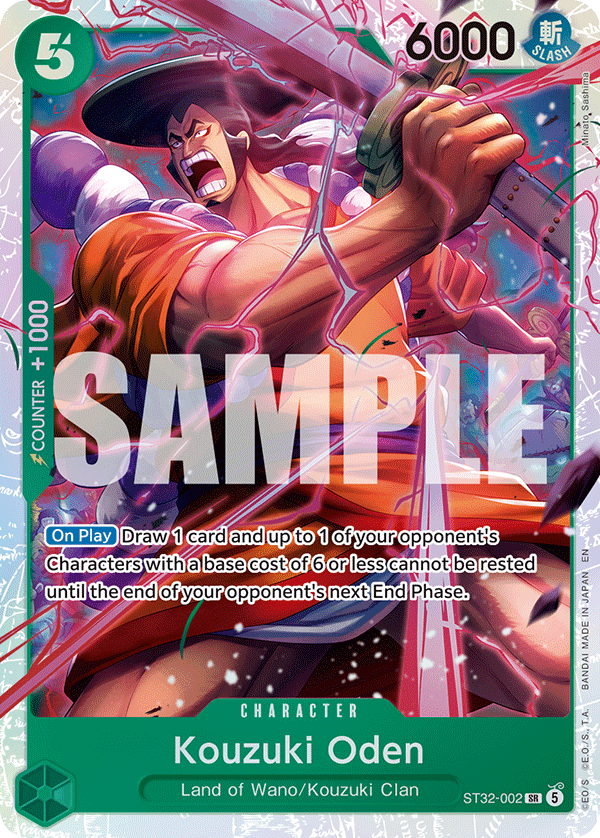 Kouzuki Oden — Starter Starter Deck 32: Green Roronoa Zoro #ST32-002, raw, NM