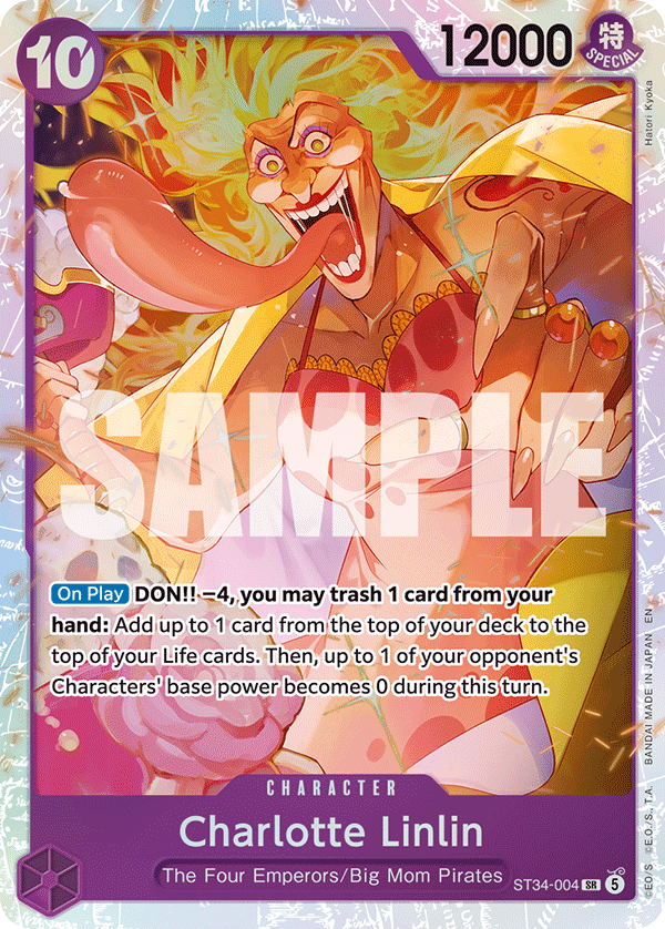 Charlotte Linlin — Starter Starter Deck 34: Purple Charlotte Katakuri #ST34-004, raw, NM