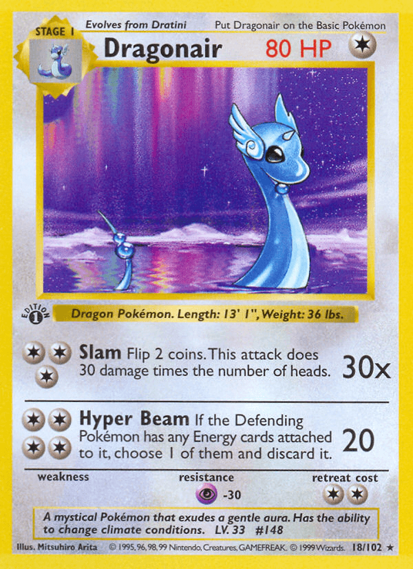 Dragonair — Base #18/102, PSA 10