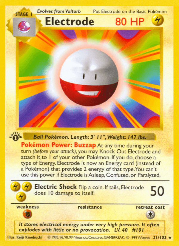 Electrode — Base #21/102, raw, NM