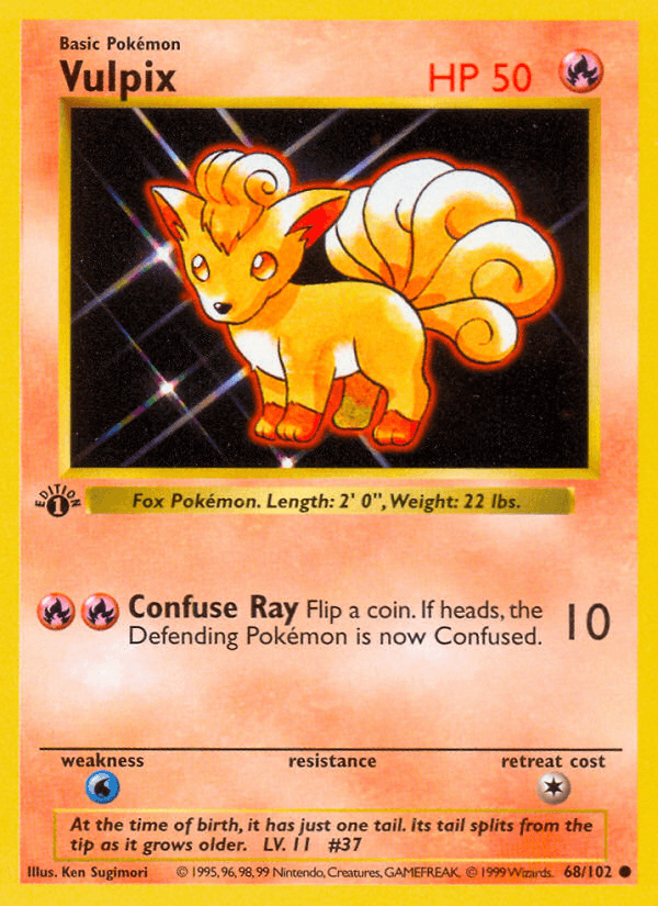 Vulpix — Base #68/102, PSA 10