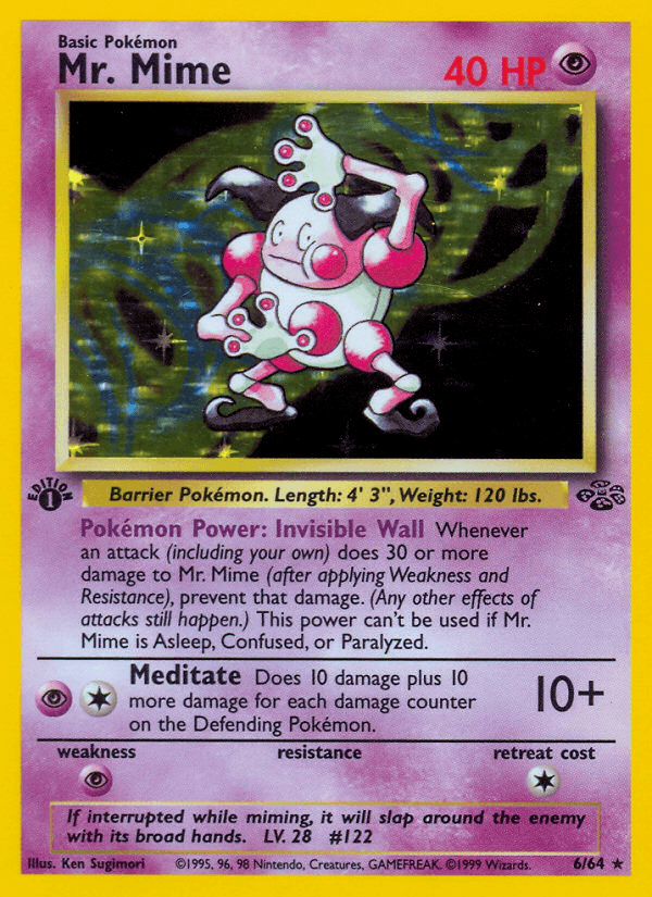 Mr. Mime — Jungle #6/64, PSA 9