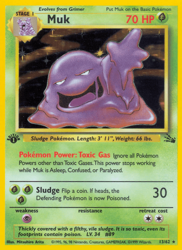 Muk — Fossil #13/62, PSA 6