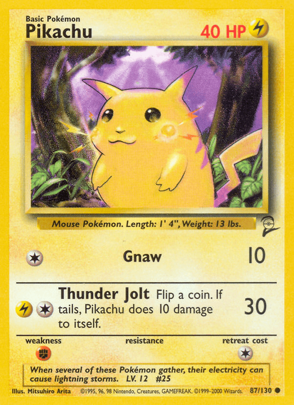 Pikachu — Base Set 2 #87/130, PSA 10
