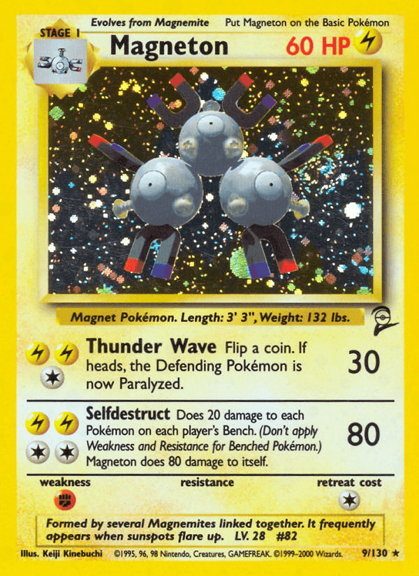 Magneton — Base Set 2 #9/130, raw, NM
