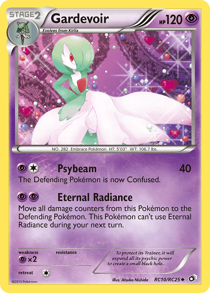 Gardevoir — Legendary Treasures #RC10, raw, NM