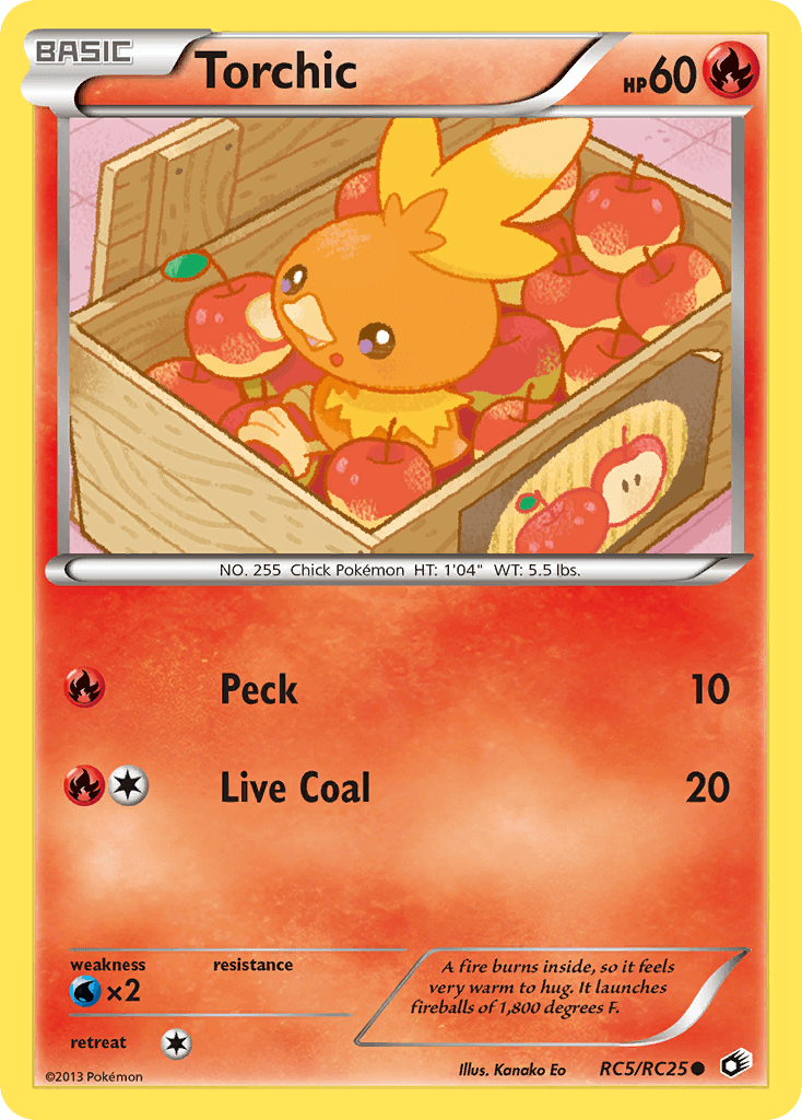 Torchic — Legendary Treasures #RC5, raw, NM