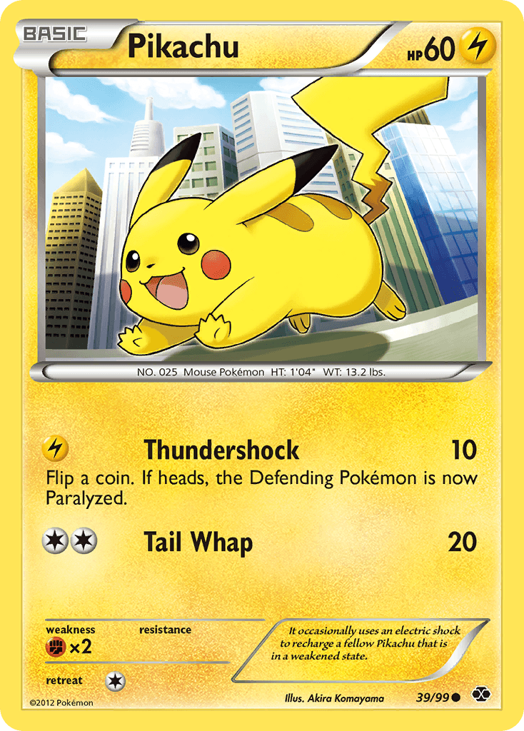 Pikachu — Next Destinies #39/99, raw, NM