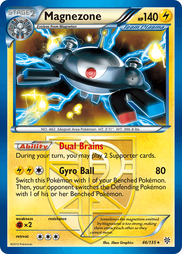 Magnezone — Plasma Storm #46/135, raw, NM